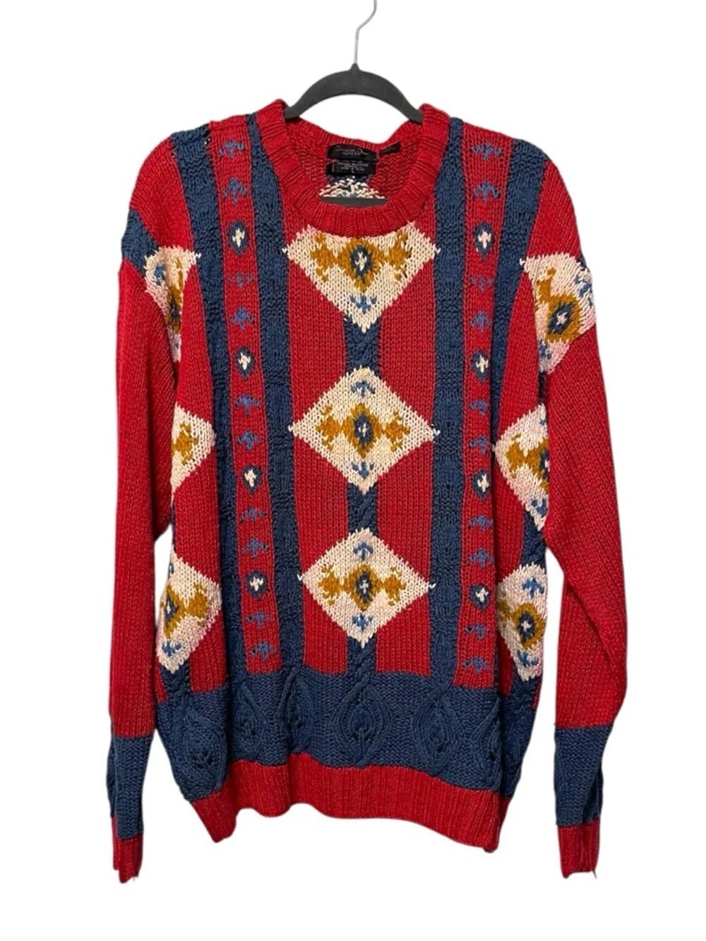 CHRISTIAN DIOR Monsieur Hand Knit Sweater L